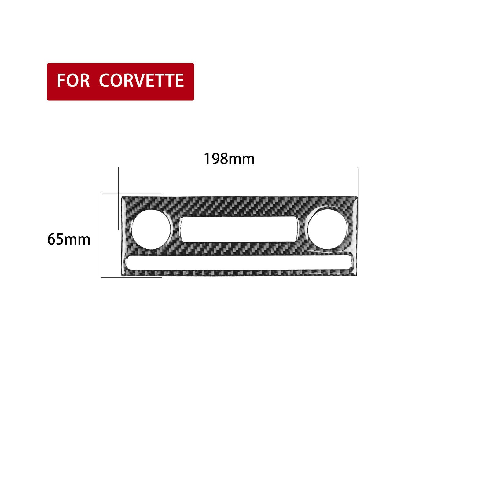 Carbon Fiber Interior AC Button Frame Cover for Chevrolet for Corvette C6 05-07