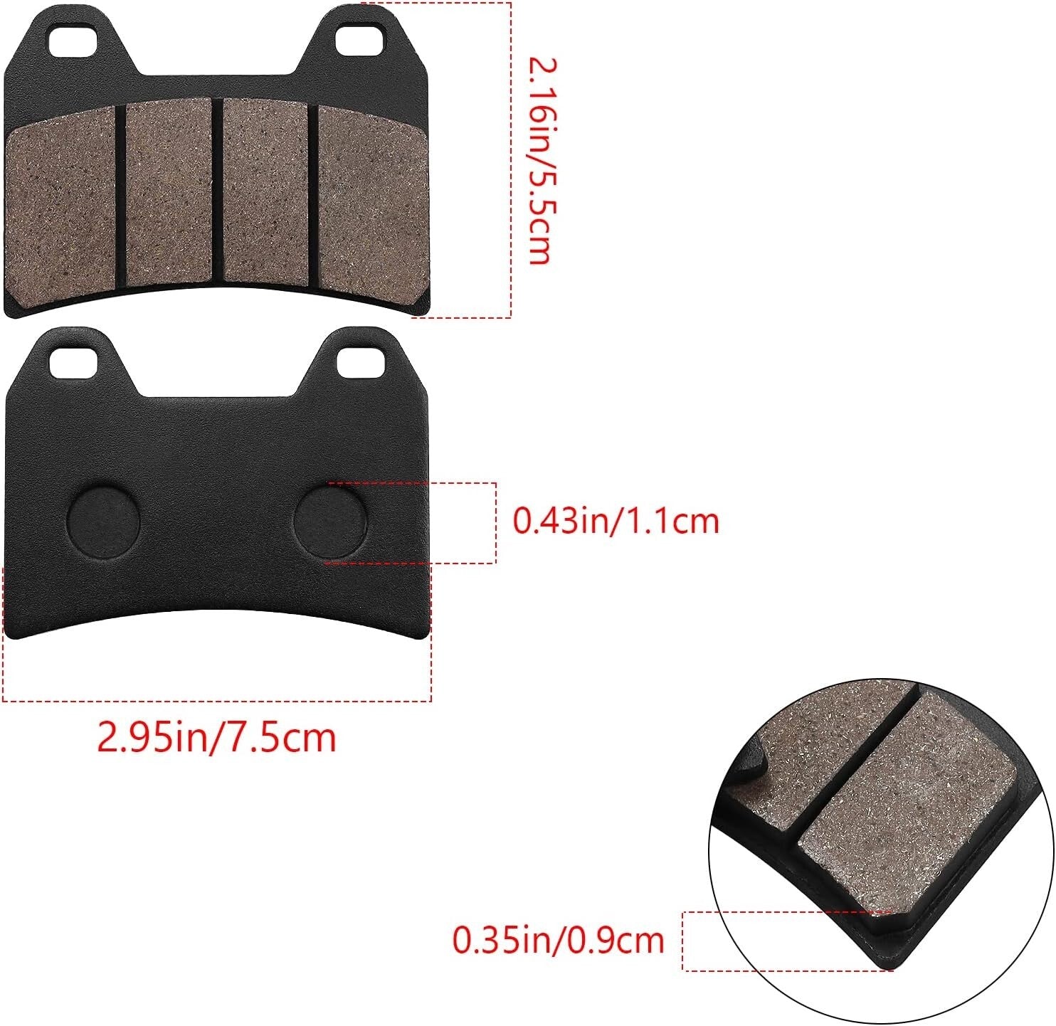 Front Brake Pads for MOTO GUZZI STREET BIKES Breva V1100 Griso 1100 V11