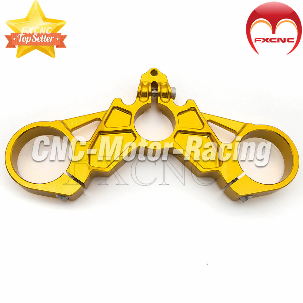 CNC aluminum three-tree top metal fittings suitable for Ducati 749, 848, and 999 motorcycles.