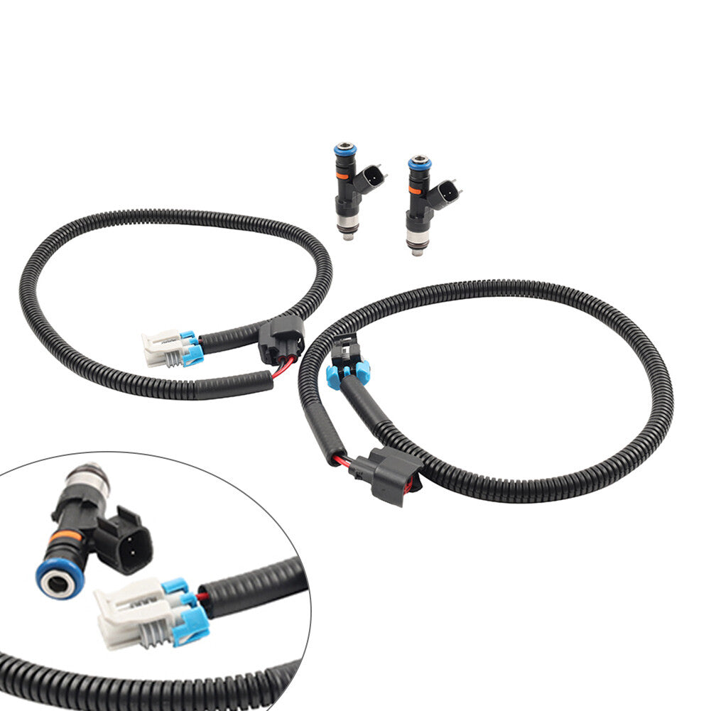Fuel Injectors Set w/ Harness Fit for Polaris Ranger XP 800 Ranger 800 2011-2014 Q