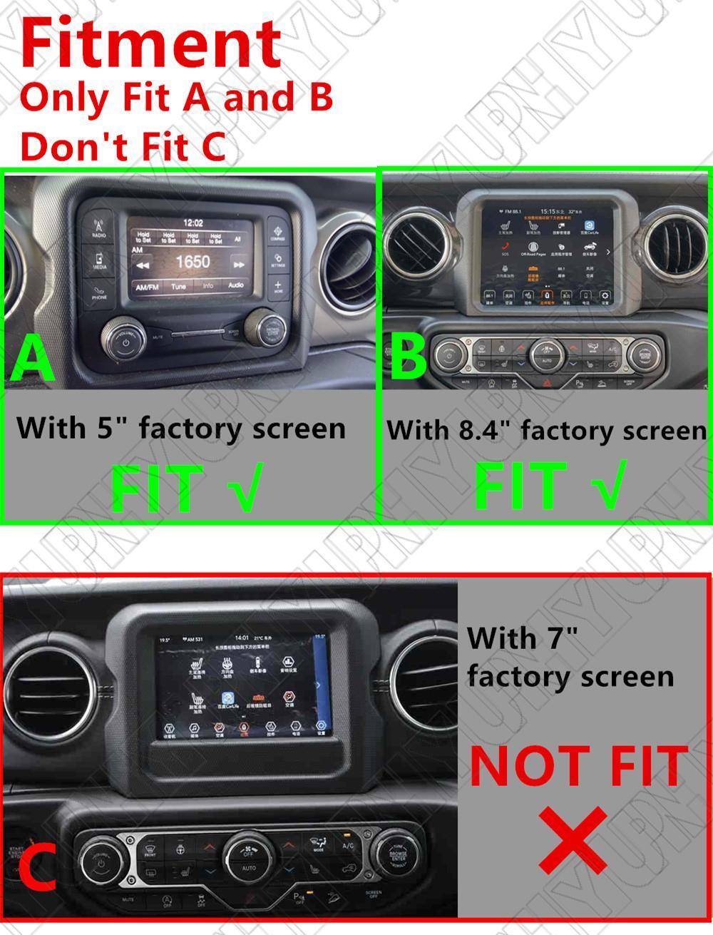 8.4 Android 14.0 Radio Stereo GPS Nav FM for Jeep for Wrangler JL Gladiator 2018-24