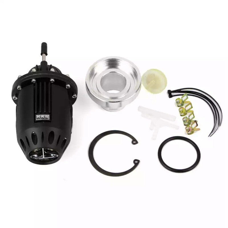 Black HKS Automotive SQV 4 Turbo Blow-Off Valve Pull-Type SSQV BOV with Adapter Q