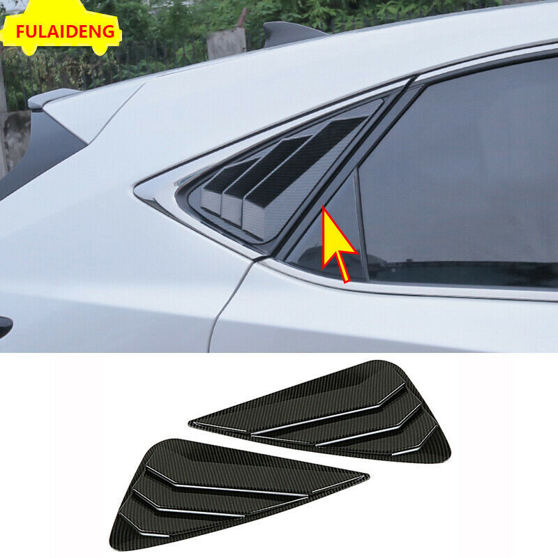 for Lexus NX200t 300h 15-2021 Carbon Fiber Side Window Vents Louver Shield Cover