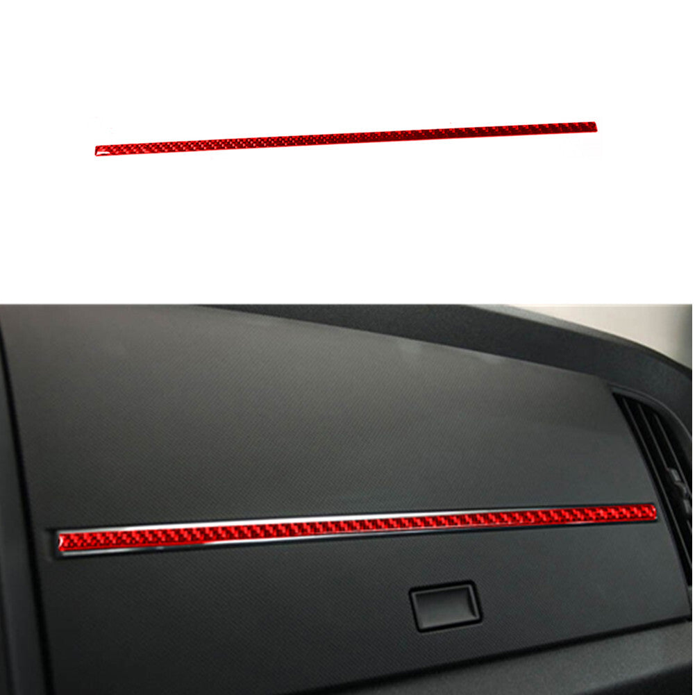Carbon Fiber Console Panel Upper Decorative Cover Trim for Mustang 2005-09 v