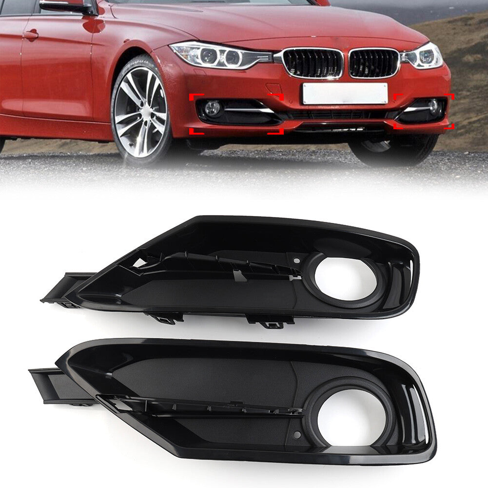 Front Fog Light Grille Without Silver Trim for BMW F30 F31 F35 F80 Sport Line
