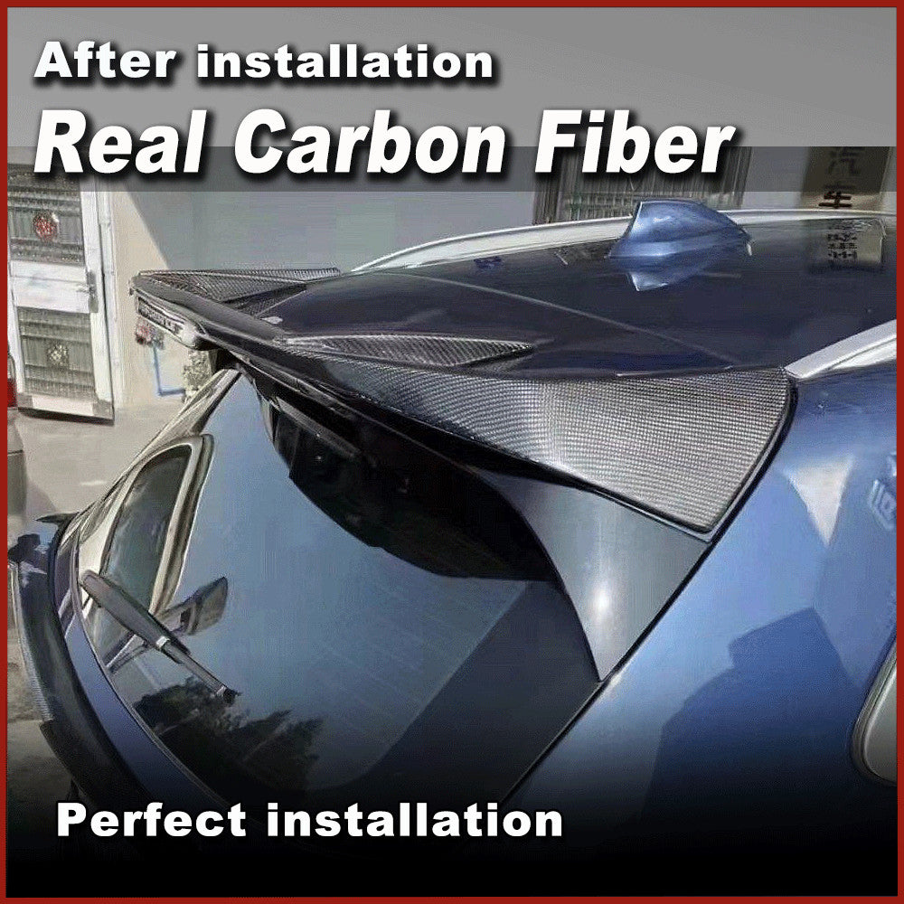 for BMW F97 X3M X3 G01 G08 2018-23 REAL CARBON Rear Roof Spoiler Window Wing Lip