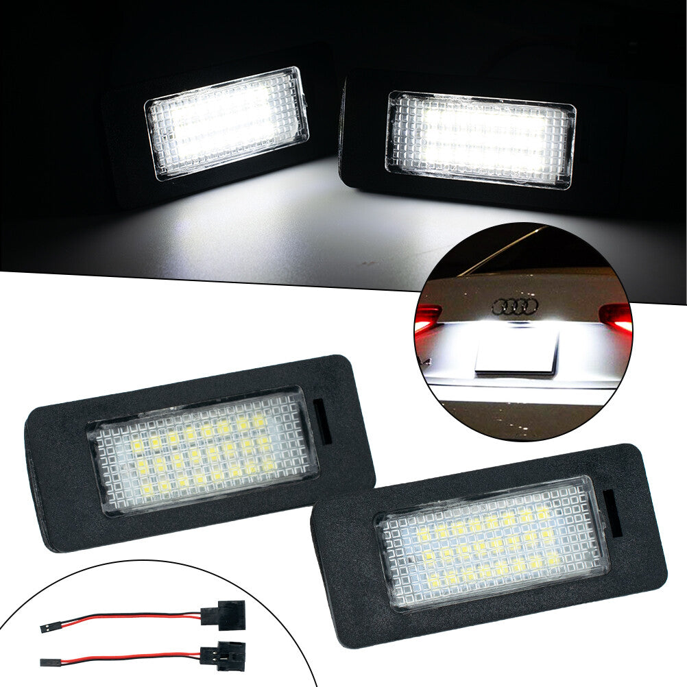 2 x LED license plate lighting license plate lights for Audi A1 A3 for A4 for A5 for A6 Q7,TT Q
