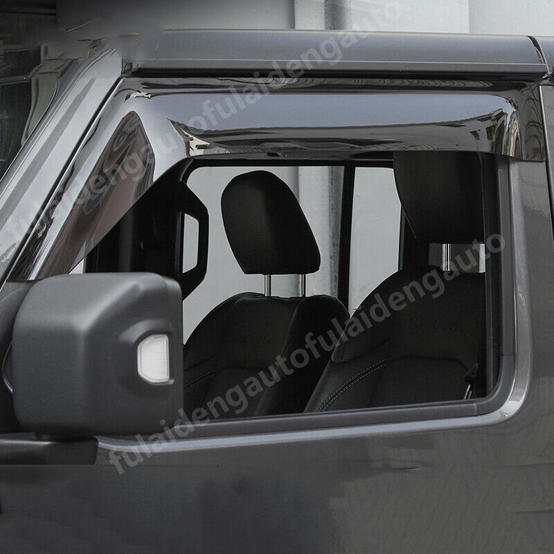 for Jeep for Wrangler JL 2018-2024 Window Sun Vent Visor Guards Sun rain Shades Trim
