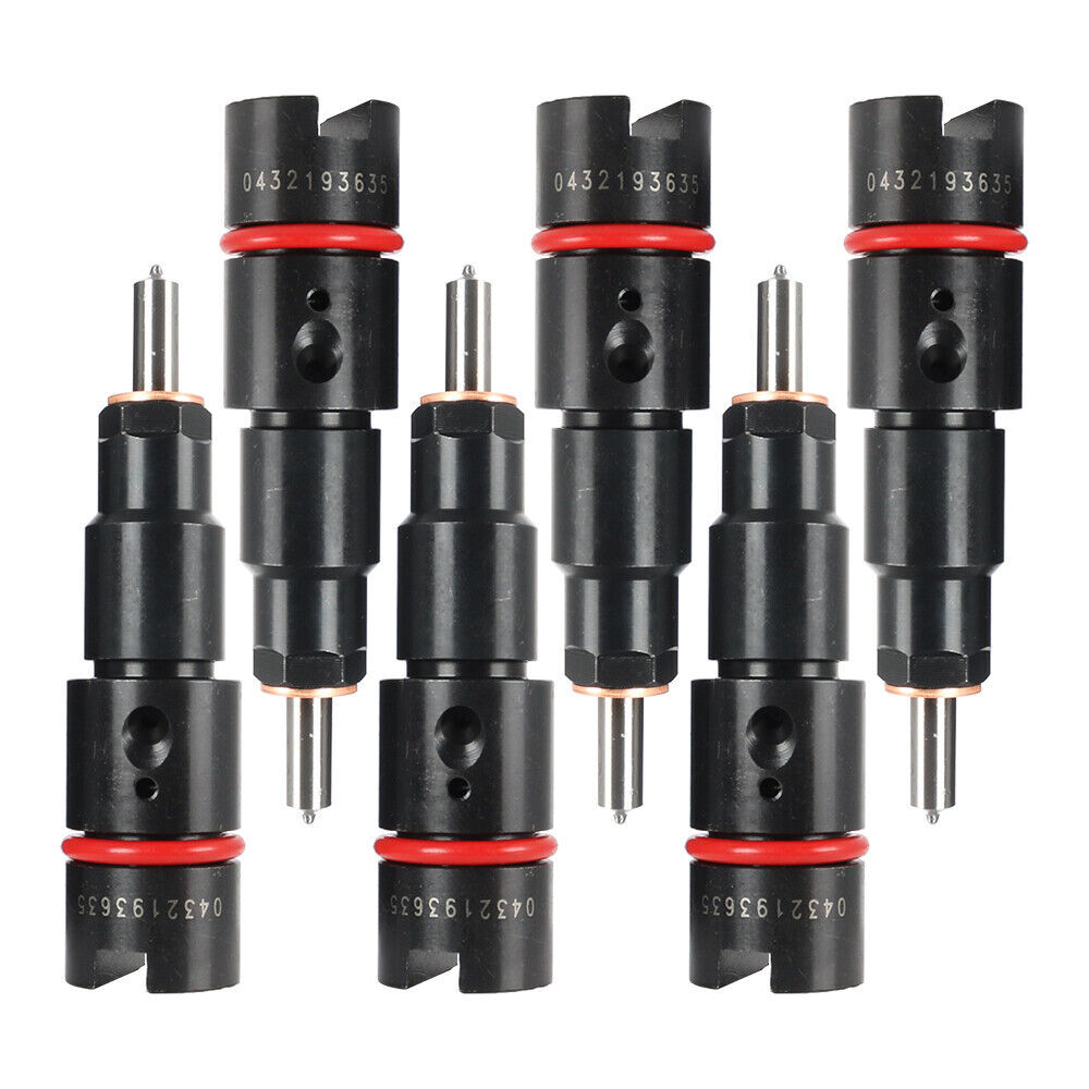 6pc Fuel Injectors 0432193635 RV275 Fits for 98.5-02 for Dodge 5.9L 40-50 HP