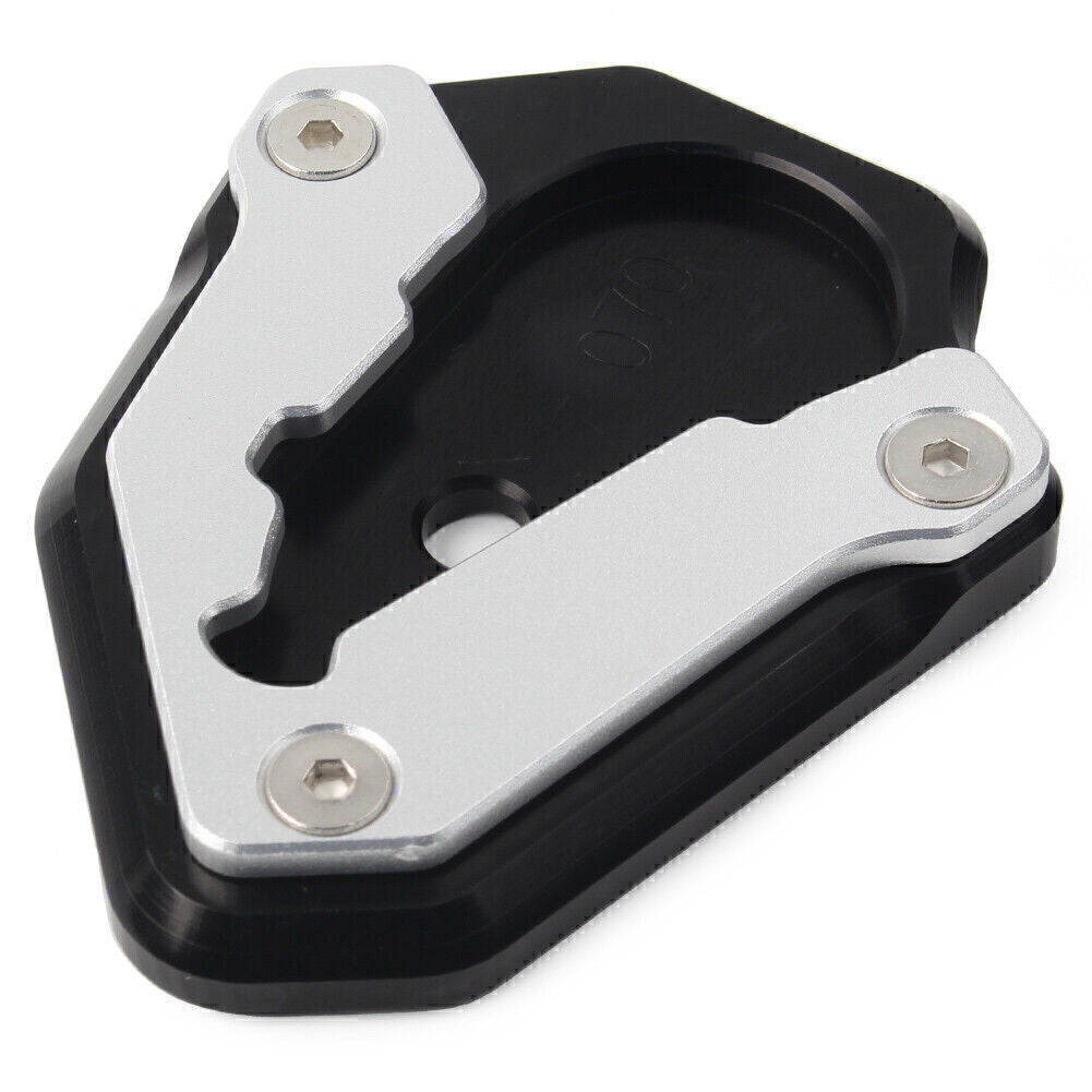 Black Side Kickstand Stand Enlarger Pad Extension Plate for DUCATI 848 1098 1198