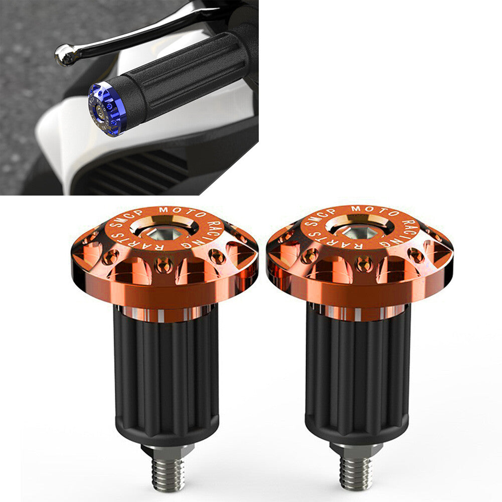 7/8''Motorcycle Dirt Bike Handlebar Grips Handle Bar End Cap Plugs Slider Orange Q
