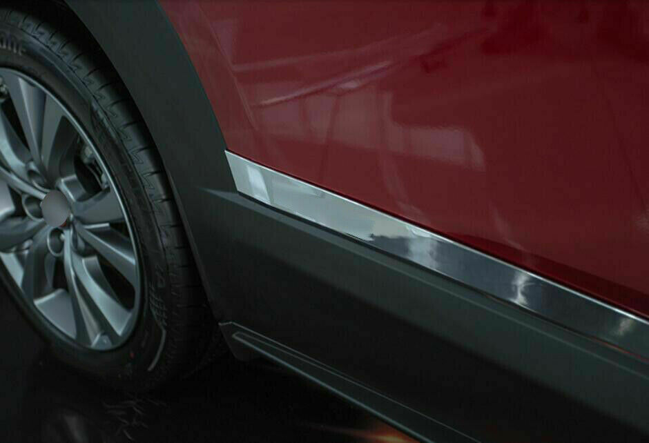 4P for Mazda CX-30 2020-2023 Chrome Body Side Door Molding Sill Guard Cover Trim