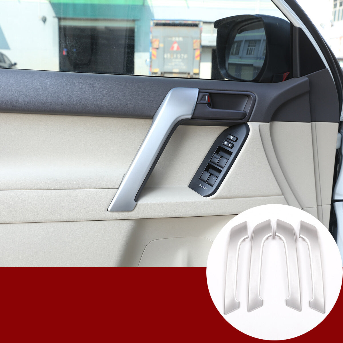 2-Pack Chrome Front Fog Light Eyebrow Cover Trim for Honda Pilot 2015-2022- v
