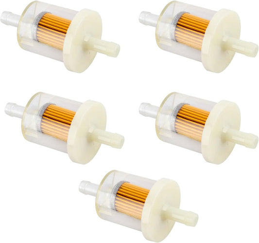5x 493629 1/4 Inline Fuel Filter for Kawasaki 49019-7001 49019-7005 49019-0027
