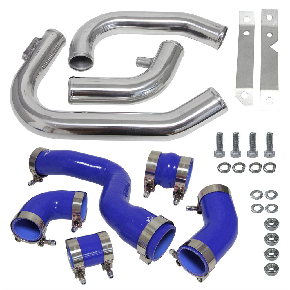 BLUE Intercooler Piping PIPE Kit for 2002-2006 for Audi A4 1.8T Turbo B6 Quattro