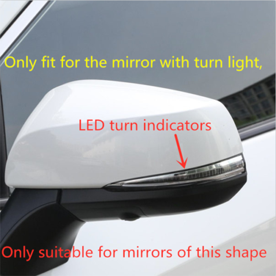 6P for Toyota Highlander 2020-2024 Chrome Rearview Side Mirror Cover Trim Decors