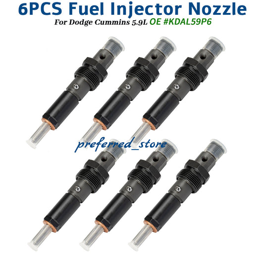 6-piece fuel injector kit 1994-1998 for Dodge 5.9L KDAL59P6, nozzle holder P7100- v