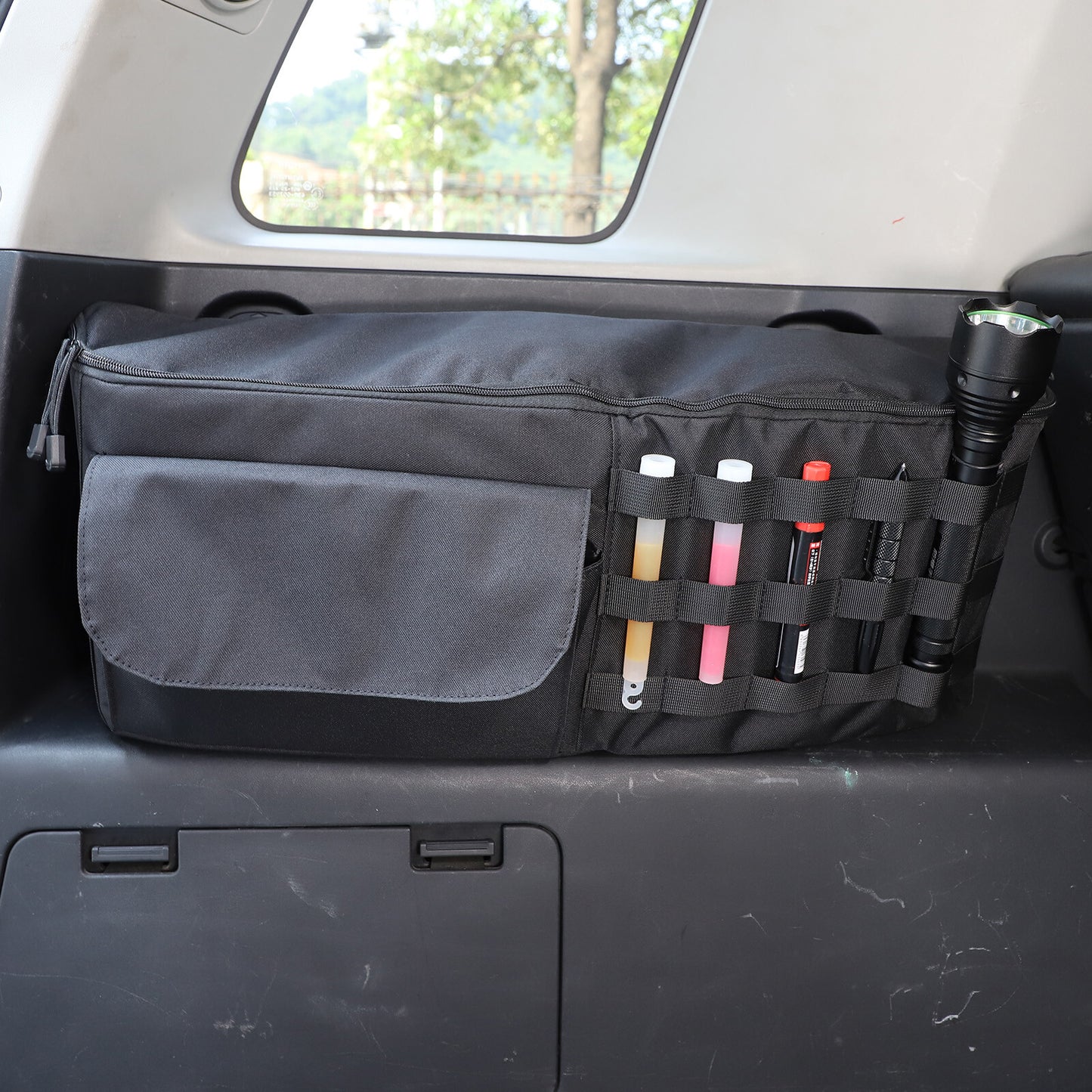 Car trunk storage bag suitable for Toyota FJ Cruiser 07-21 rear storage pocket on the left side Q