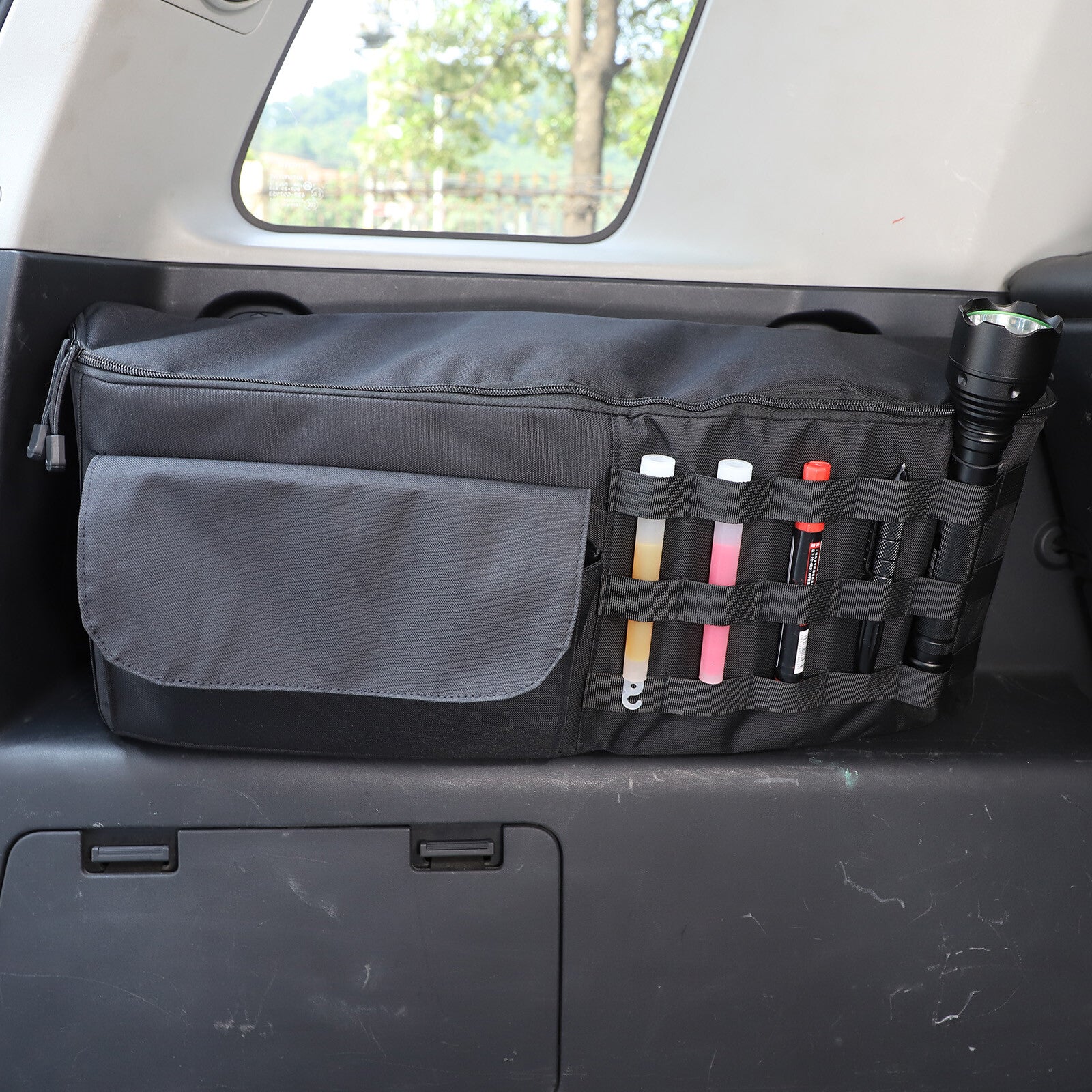 Car trunk storage bag suitable for Toyota FJ Cruiser 07-21 rear storage pocket on the left side Q