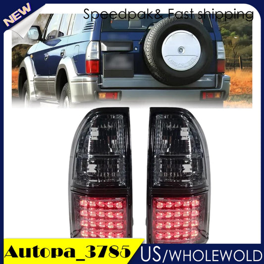 Pair Smoked LED Tail light For 1998 1999-2003 for Toyota for Land Cruiser Prado LC90