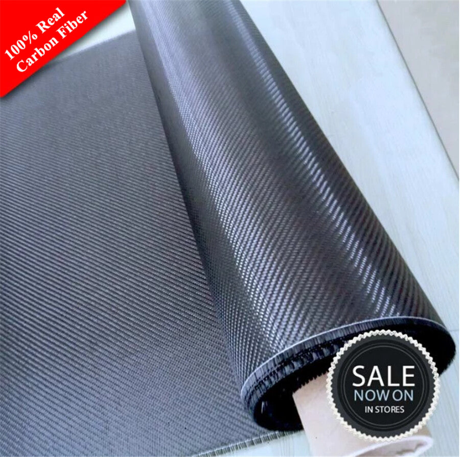 Real Carbon Fiber Fabric Cloth Twill Weave Honeycomb Hybrid Carbon Fabric 12×60 Q
