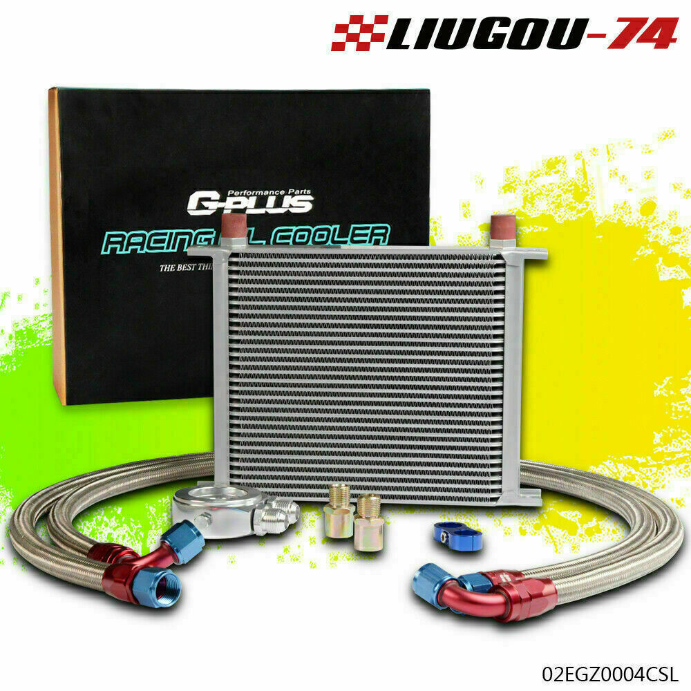 Suitable for 30-row universal Engina Aluminum AN10 oil cooler + filter adapter kit Q