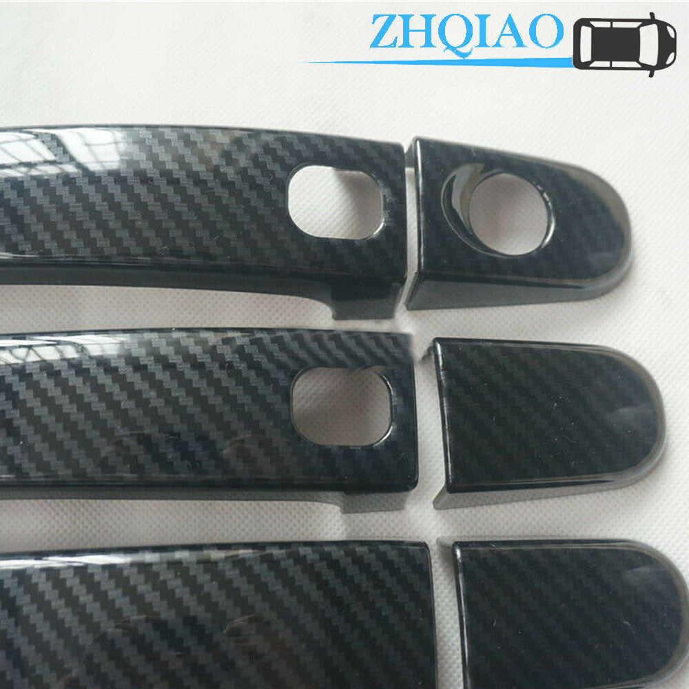 Carbon Fiber Print Door Handle Cover Protector Fit for Ford Focus MK2 Escape Keyless
