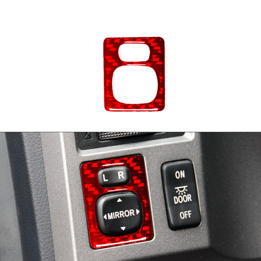 Red Mirror Contral Type A Frame Trim Carbon Fibre for Toyota Tundra 2007-2013