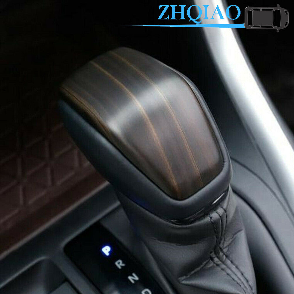 Peach Wood Grain Car Inner Gear Shift Knob Cover Trim Fits for Toyota RAV4 2019 2020
