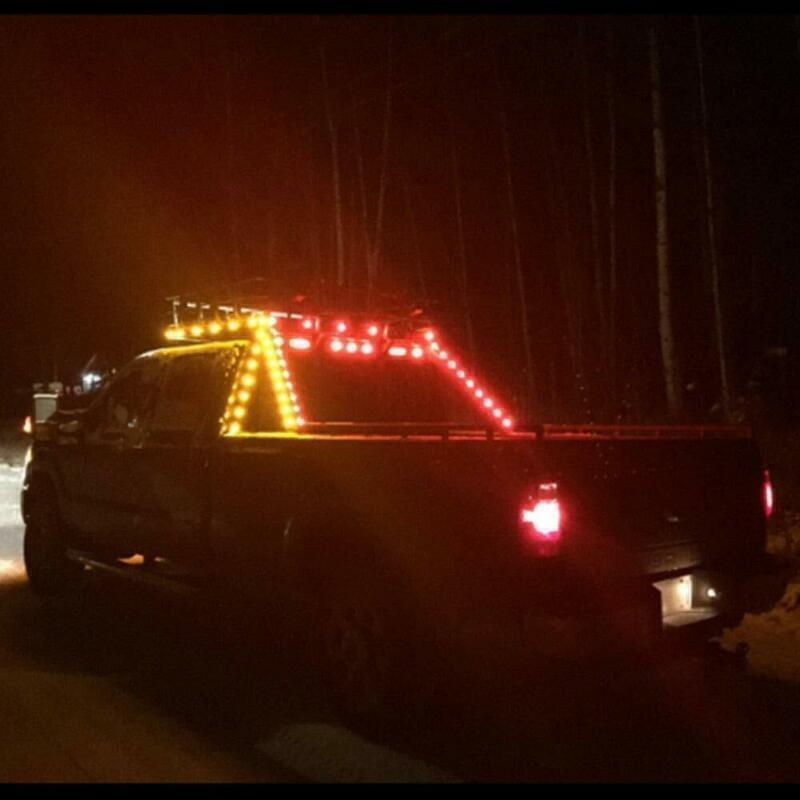 100X Amber 3/4 Round Side 3 LED Marker Trailer Bullet Chrome Stainless Lamps