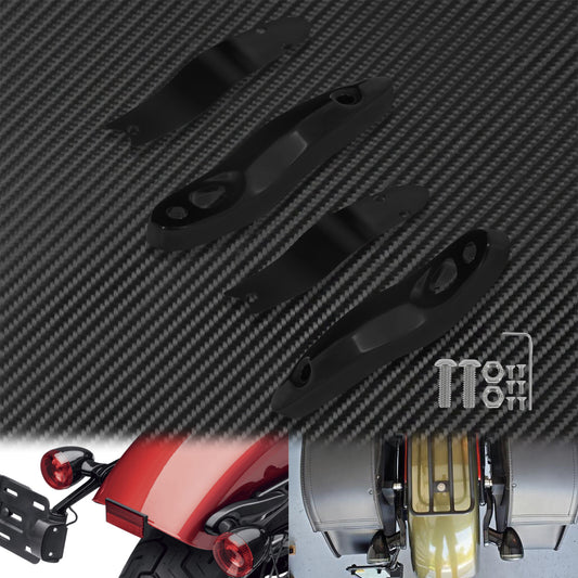 Rear Turn Signal License Plate Relocation Extension Kit Fit For Softail 2000-up Q