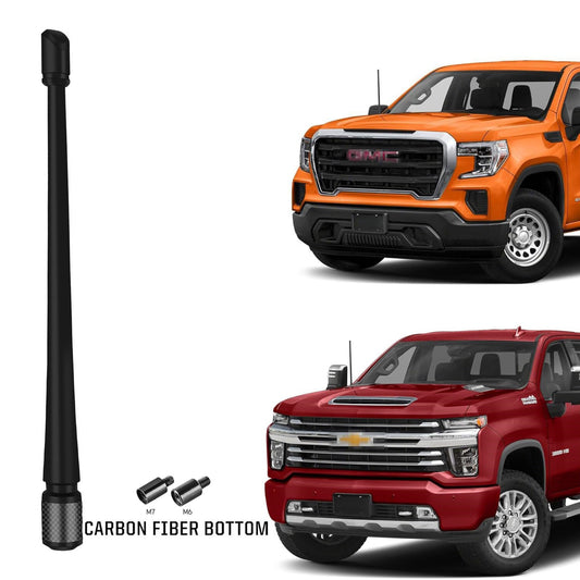 7-inch short flexible rubber antenna mast suitable for 2007-2019 for GMC for Sierra 1500 2500 3500- n