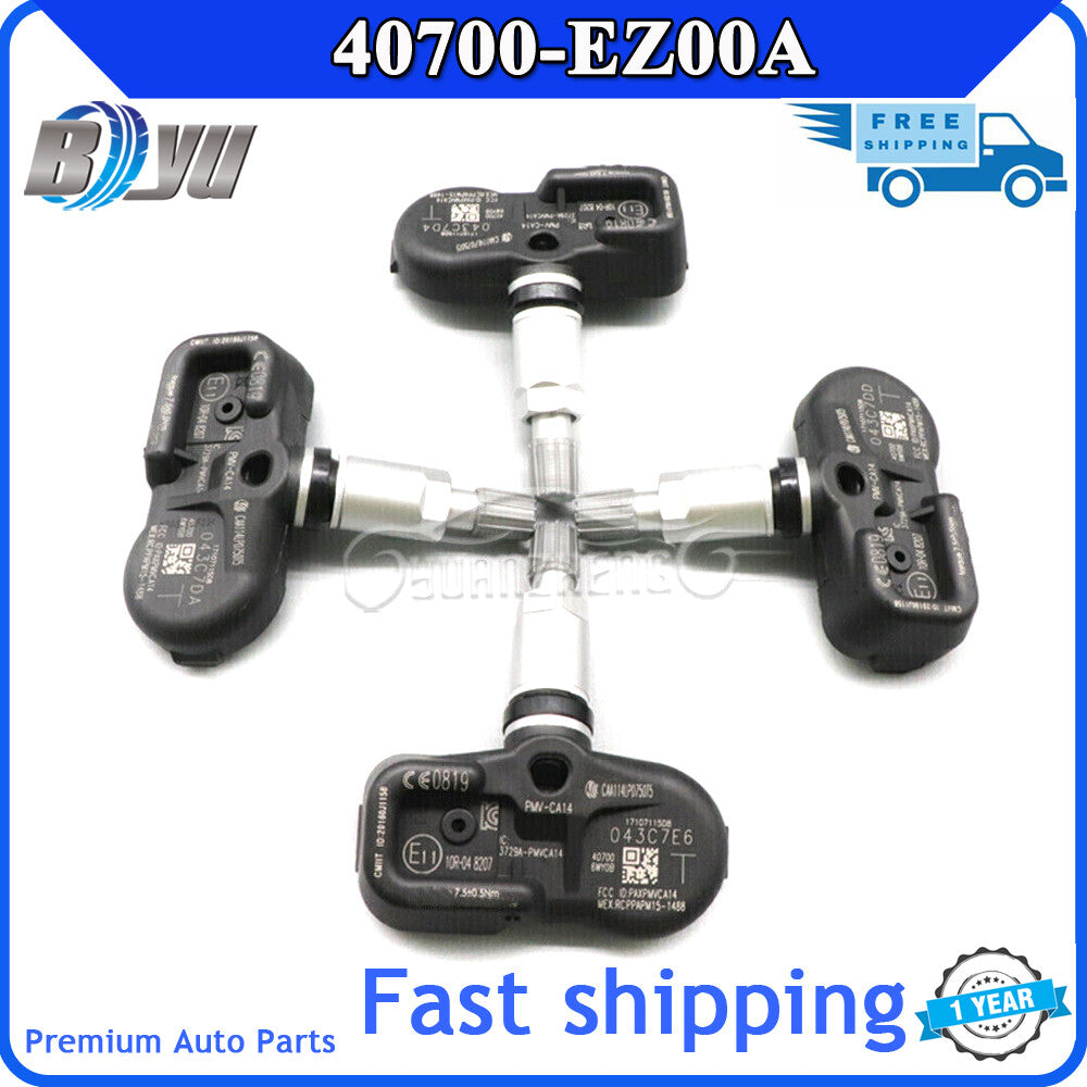 New TPMS tire pressure sensors (4x) for Titan XD 16-21 40700-EZ00A 433MHz. v