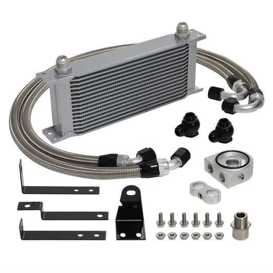 16 Row Bolt On Oil Cooler Kit for Honda S2000 F20C F22C 2.0L 2.2L 2000-2009 SL