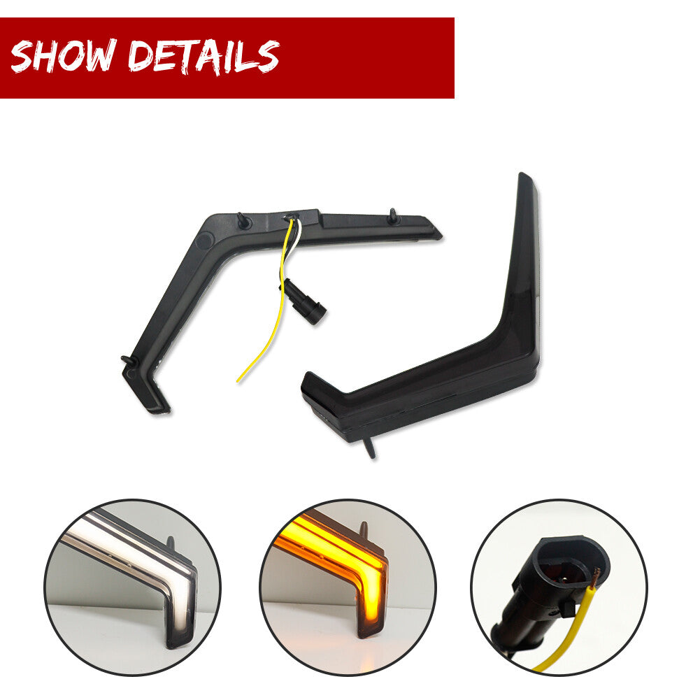Front Accent DRL Signal Light Pair Kit for 2019-22 for Polaris RZR XP 1000 XP 4 Q