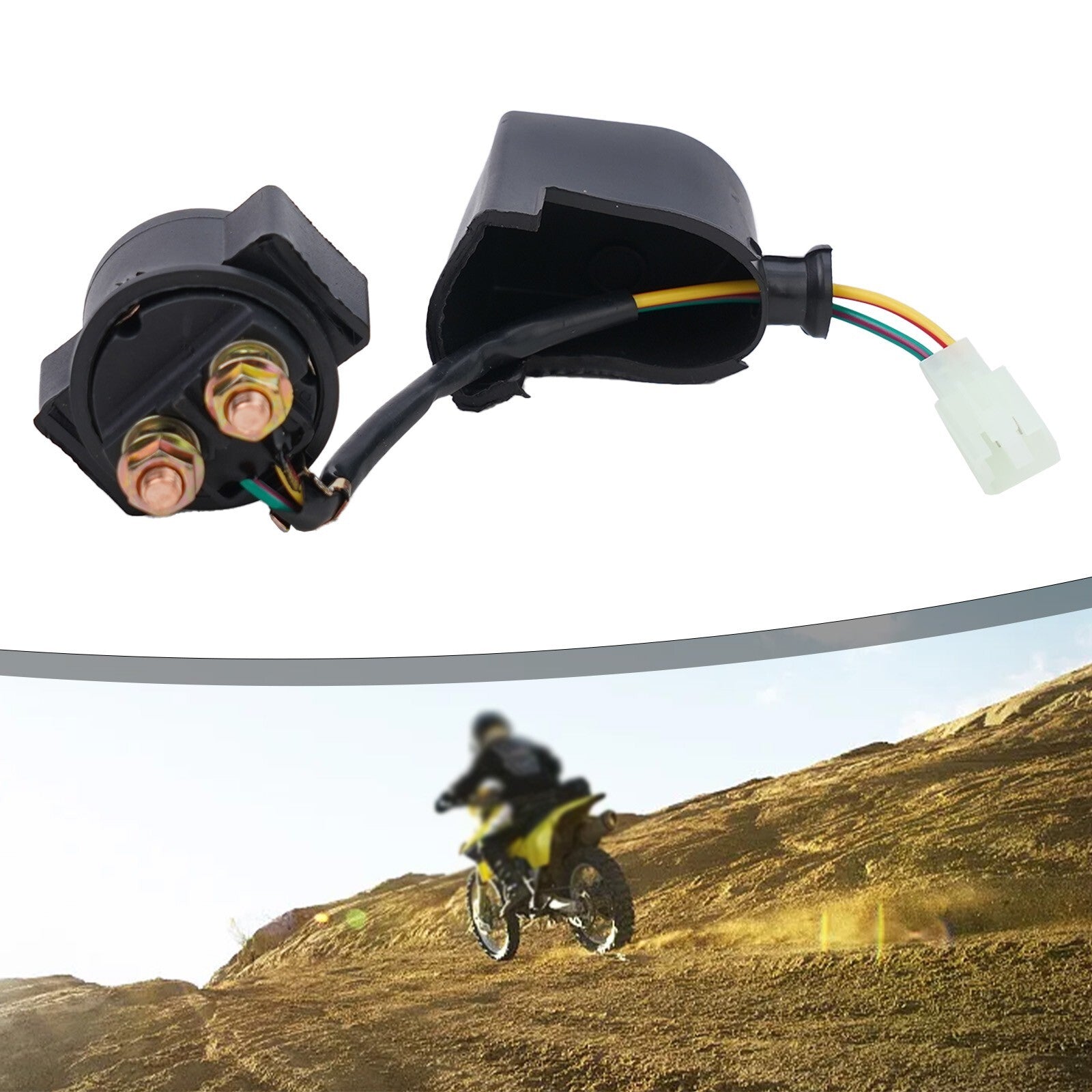 Starter Relay Solenoid 50 110cc/125cc/150cc for GY6 ATV Go Kart Scooter Moped v