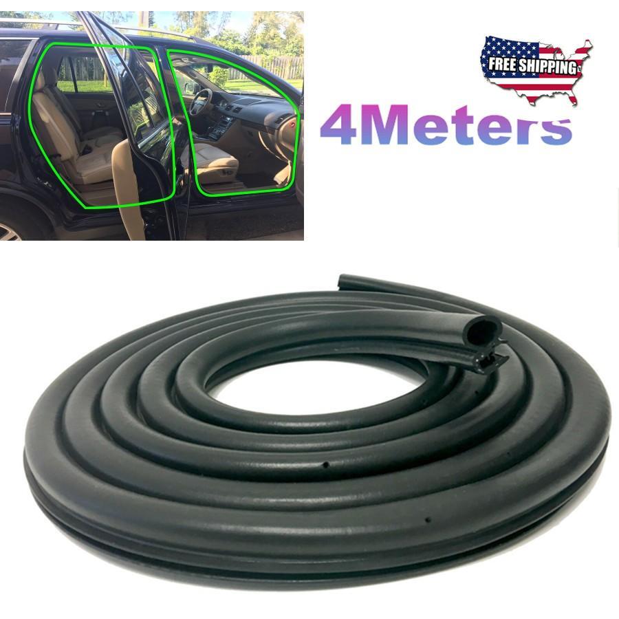 4Meter/13.1Ft Rubber Car Door Seal Weatherstrip Body Mounted Front Left or Right