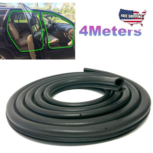 4Meter/13.1Ft Rubber Car Door Seal Weatherstrip Body Mounted Front Left or Right