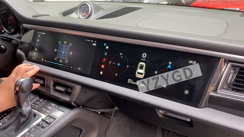 for Porsche Macan 2014-2017 Android Auto Car Radio GPS Navi CarPlay Dual Screen