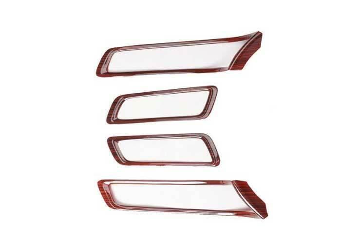 Inner Door Handle Frame Trim 4PCS Fit for Ford Explorer 2011-2019 ABS Wood Grain