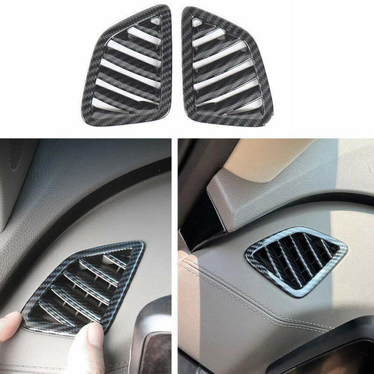 for Kia Carnival 22-24 Carbon Fiber ABS Dashboard Upper Air Outlet Vent Trim 2X