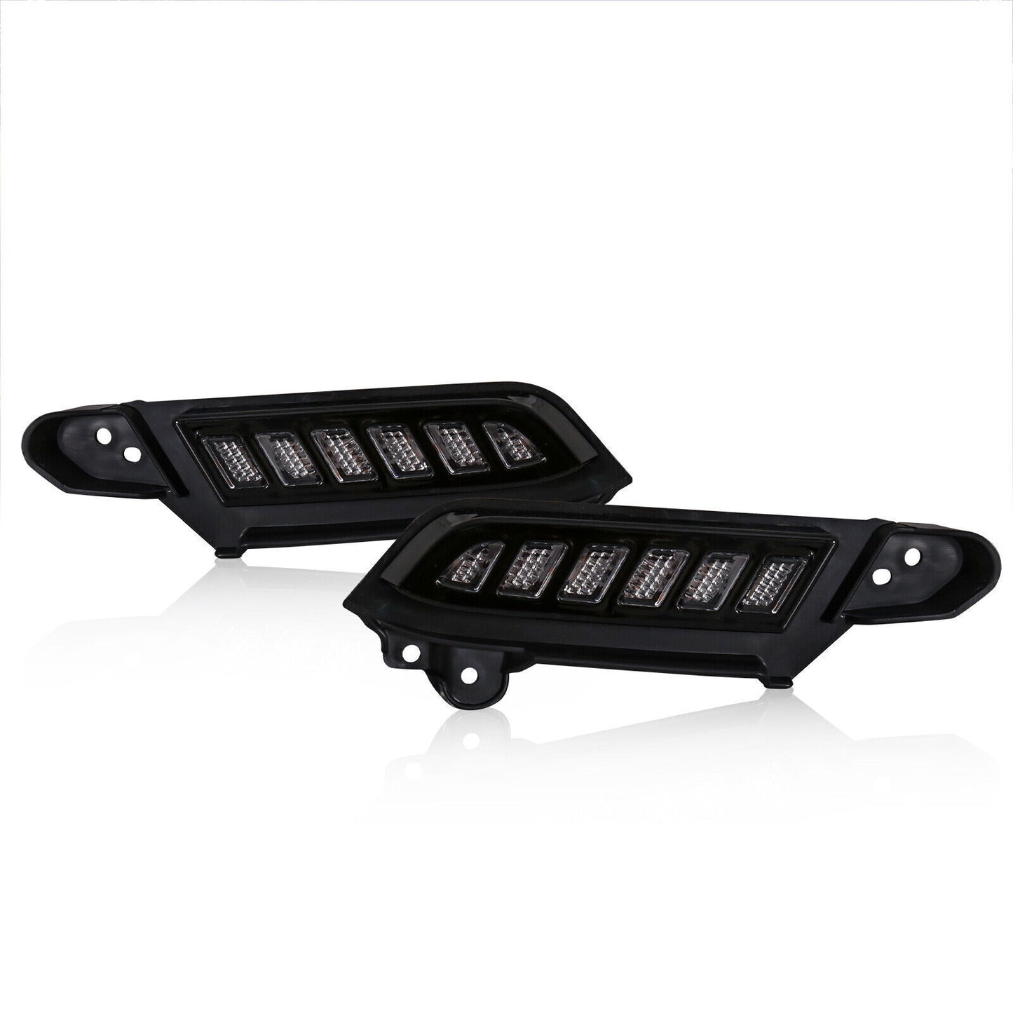 Suitable for Solod 1500 2016-2021 Smoke Front Grille White LED Light - v