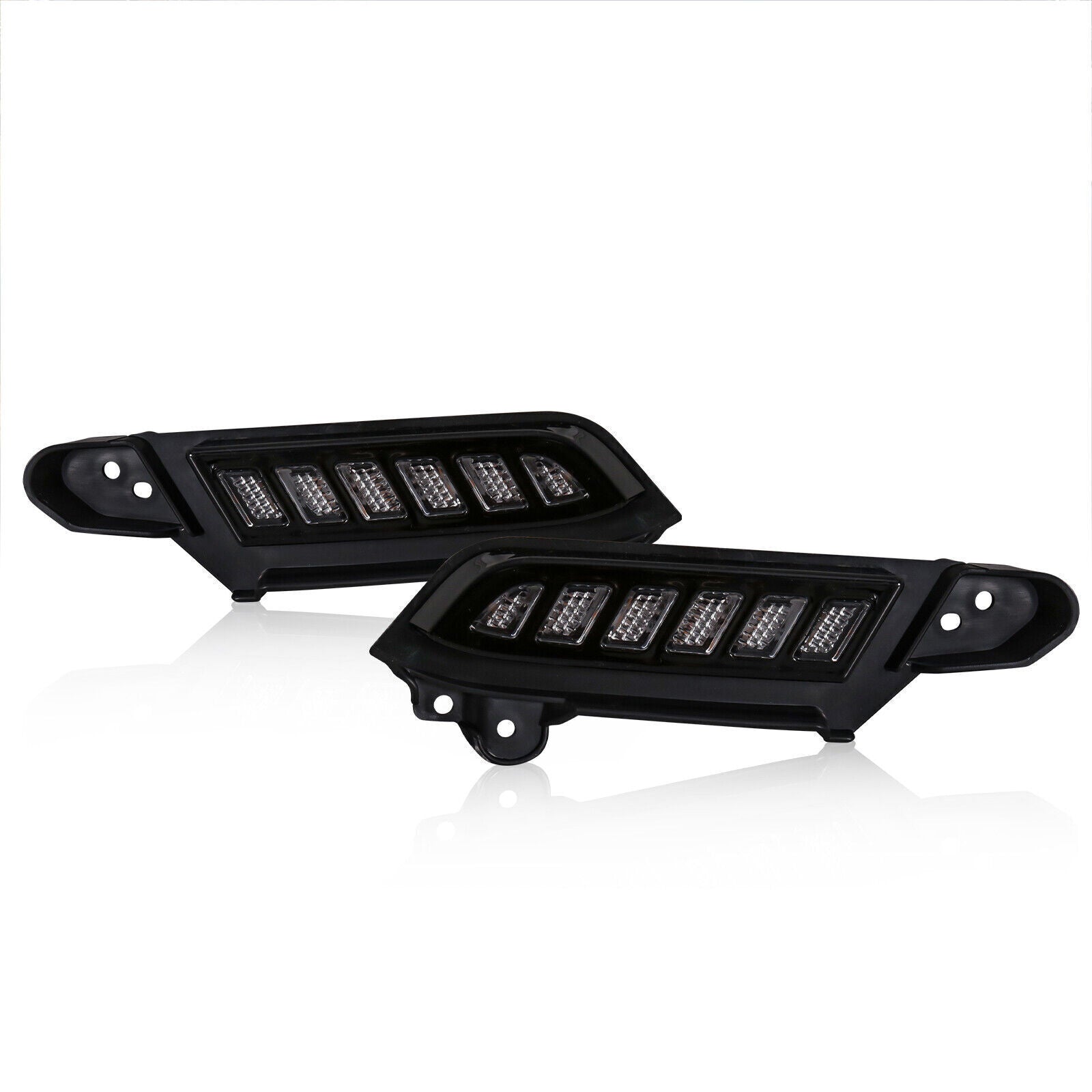 Suitable for Solod 1500 2016-2021 Smoke Front Grille White LED Light - v