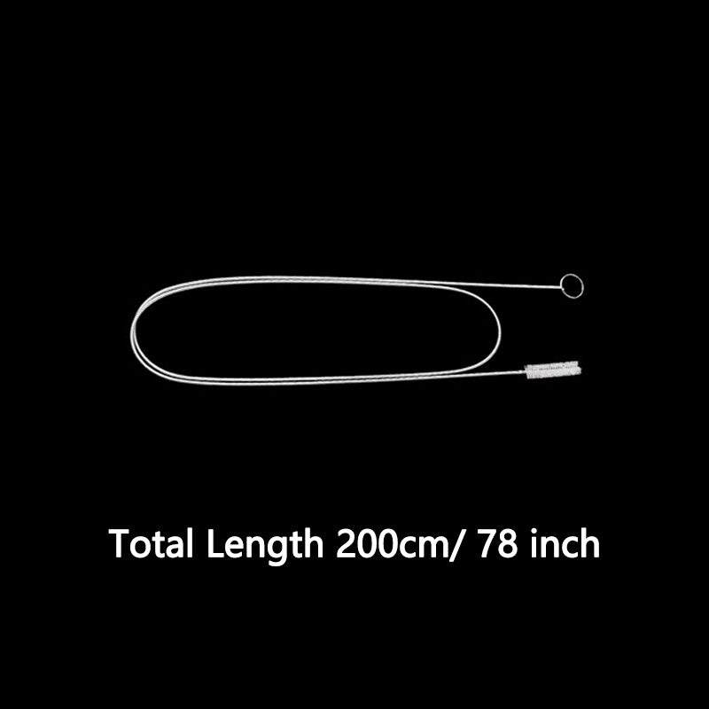 1-Pack 200cm Flexible Car Drainage Dredging Sunroof Cleaning Scrubbing Brush Tool Accessories