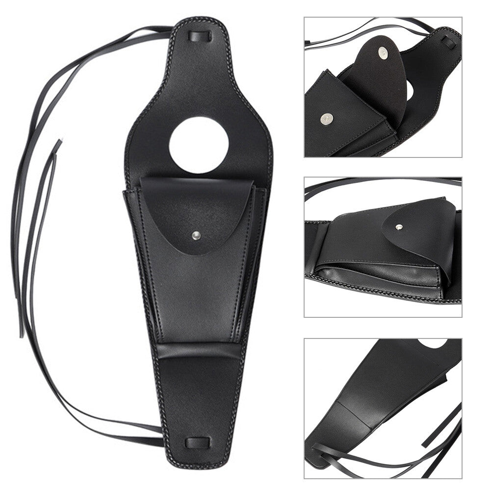 for Harley Motorcycle Fuel Gas Tank Center Pouch Bag Tank Pad Cover PU Leather Q