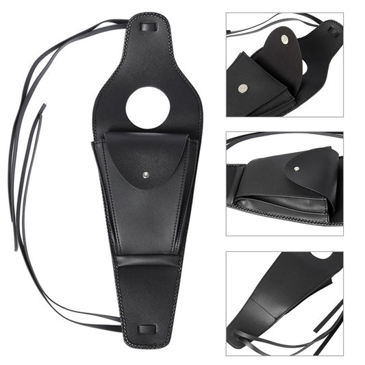 for Harley Motorcycle Fuel Gas Tank Center Pouch Bag Tank Pad Cover PU Leather Q