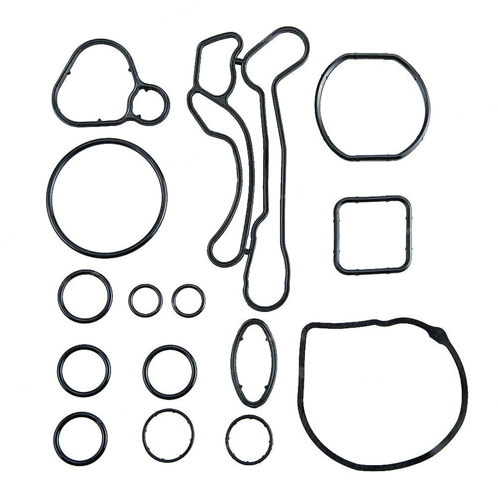 1 Set Rubber Engine Oil Cooler Gasket Seal Kit for Chevrolet Aveo for Pontiac for Saturn Q
