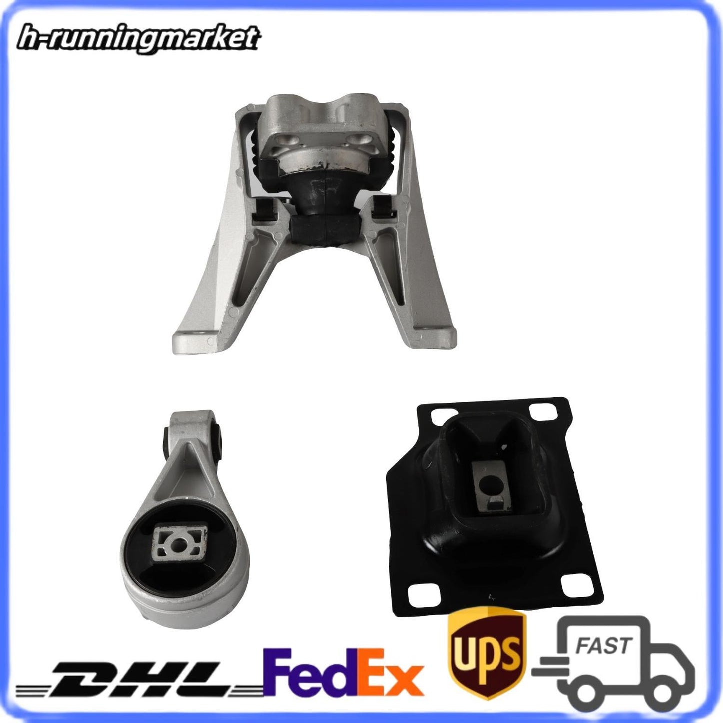 3pcs Engine Trans Mount For 2010-13 for Ford Transit Connect 2.0L A5495 A2939 A2986