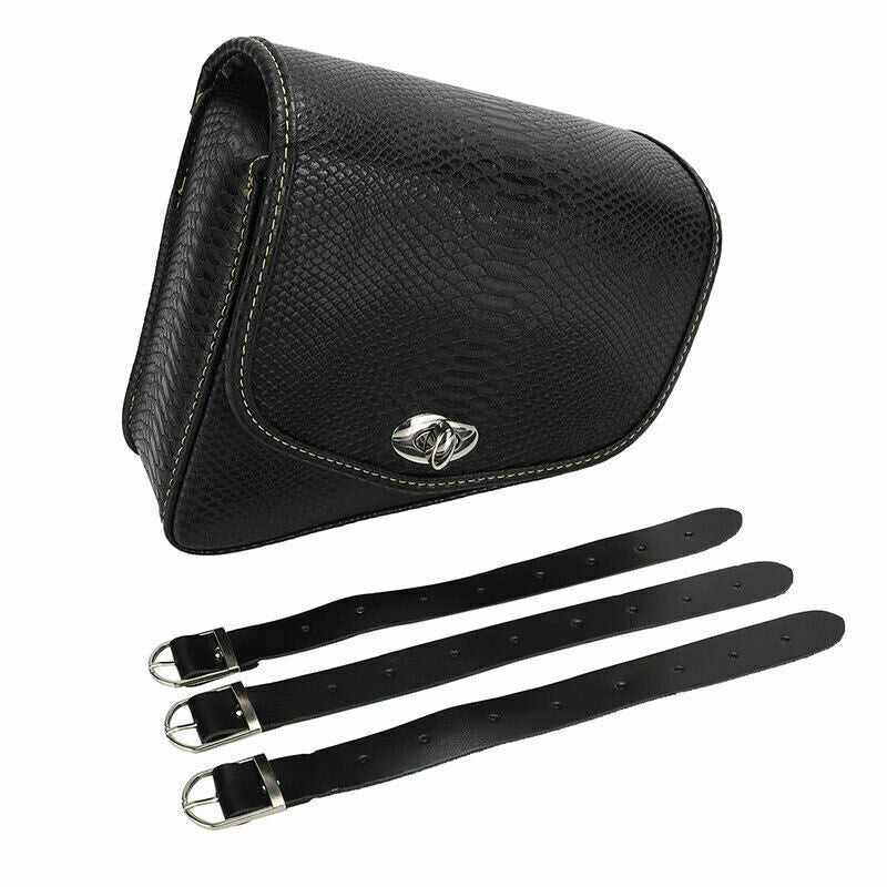 Motorcycle Leather Right Side Solo Saddle Bag Luggage for Sportster XL883 XL1200