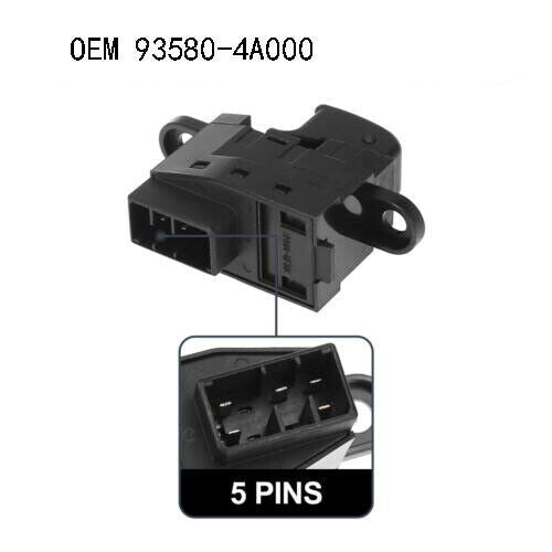 for Hyundai i800 H1 iMax Starex 01-06 93580-4A000 Passenger Power Window Switch